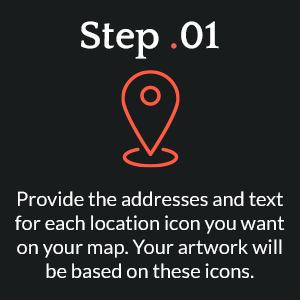 Step 1 - Provide addresses and text for each location icon