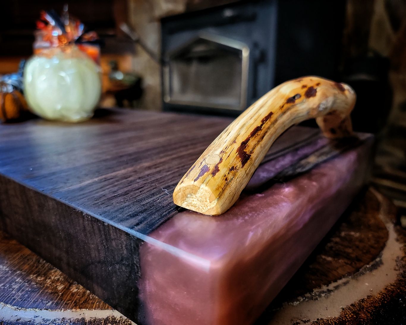 Walnut Charcuterie Board with Mountain Laurel Handles